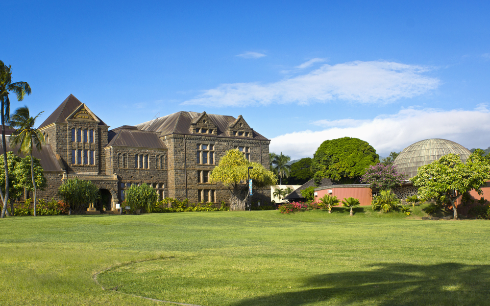 Grounds and building of Bishop Museum in Honolulu