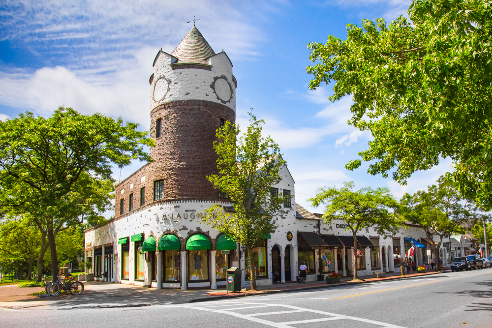 Main Street in Long Island, New York