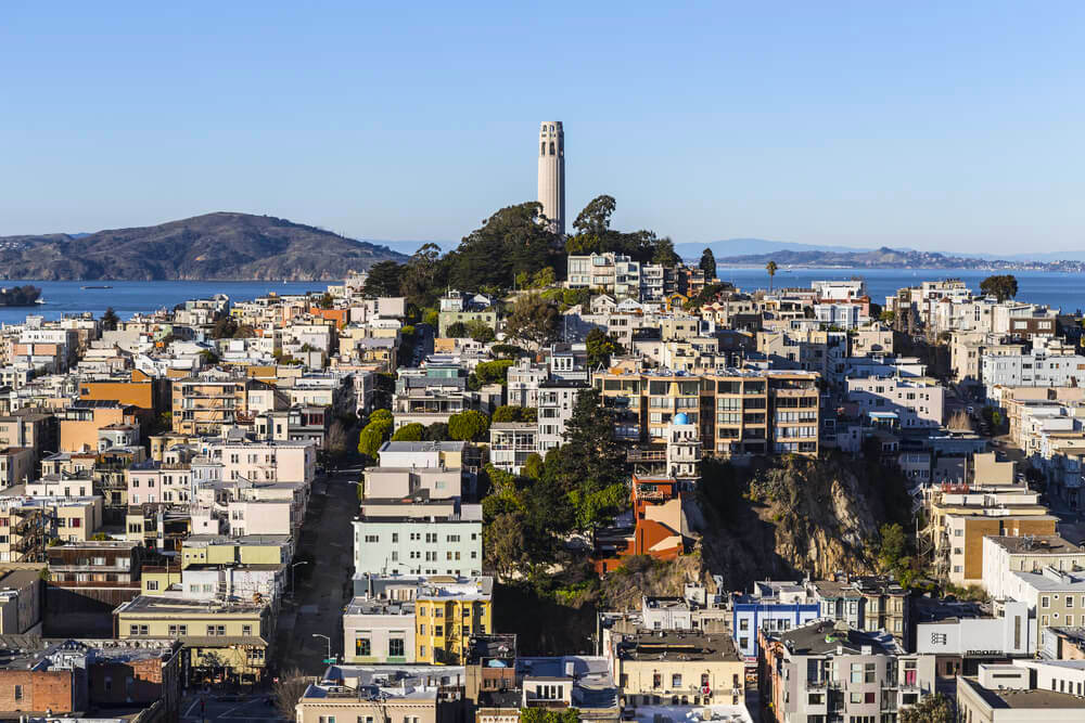SAN FRANCISCO, CALIFORNIA - JAN 13: San Francisco's board of Supervisors approved a $1.7 million fund for structural repairs at historic Coit Tower on January 13, 2013 in San Francisco, CA.