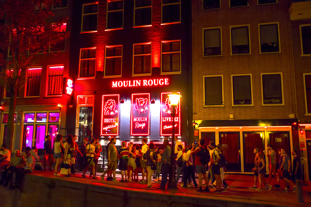 red light district in Amsterdam