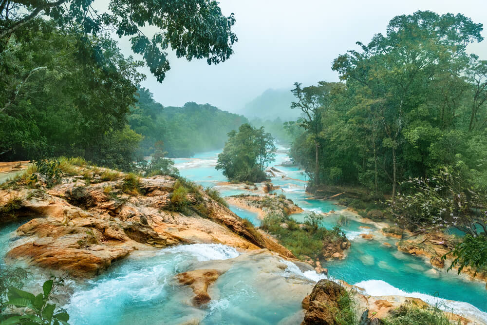 Agua Azul in Chiapas, Mexico