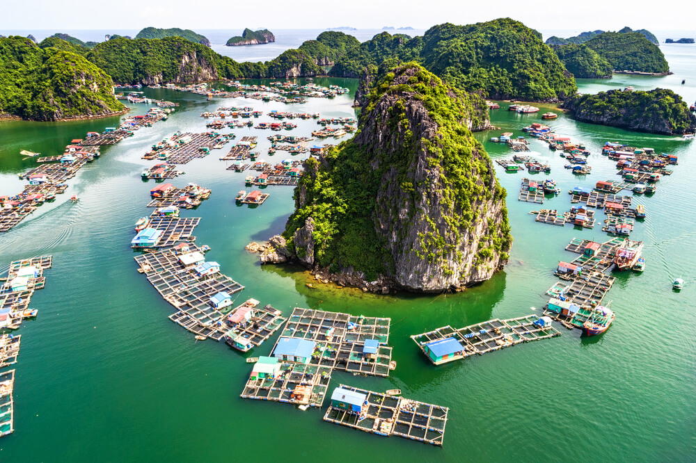 Fishing village in Vietnam